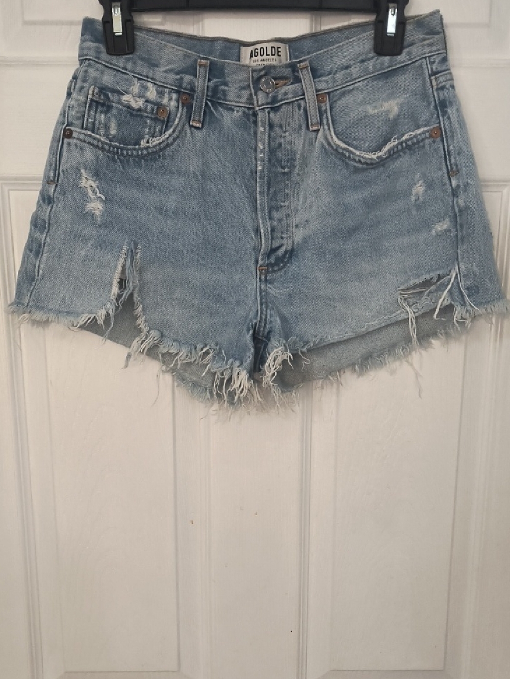 AGOLDE Parker Vintage Cut Off Short in Swapmeet Size 25 - Picture 3 of 5